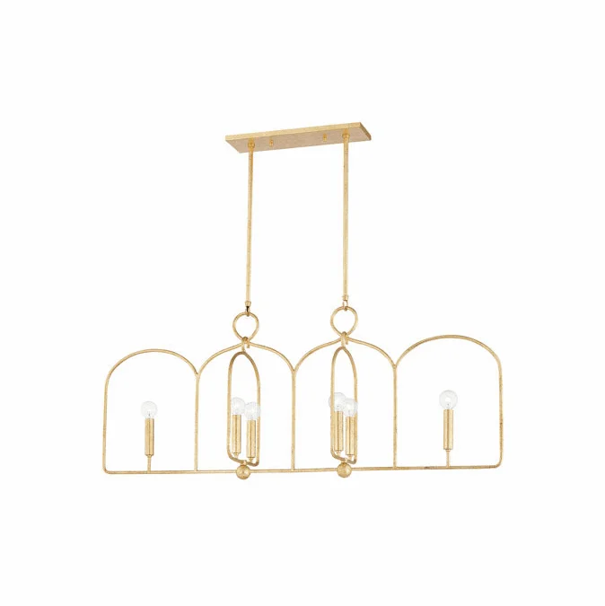 Mitzi H512906-GL Mallory Contemporary Gold Leaf Kitchen Island Lighting