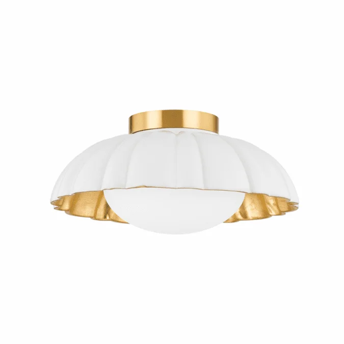 Mitzi H666501-AGB/CSW Penelope Contemporary Aged Brass Ceiling Lighting