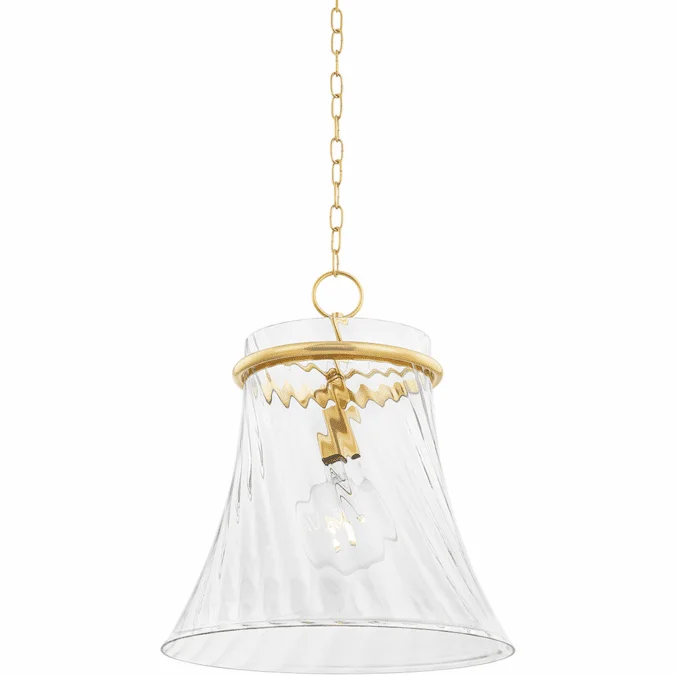 Mitzi H824701L-AGB Cantana Aged Brass 18″ Lighting Pendant