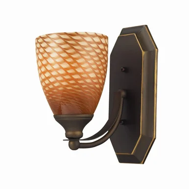 Mix-N-Match One Light Vanity Lamp in Aged Bronze (45|570-1B-C)
