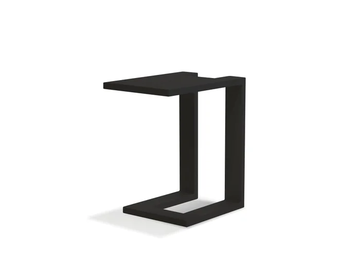 Mobital Ambleside End Table Black Aluminum Indoor-Outdoor WEN-AMBL-ALUM-BLACK