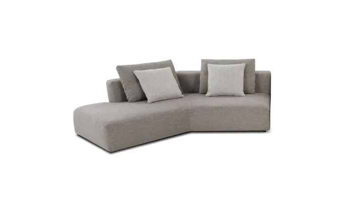 Mobital Como Corner LSF Birch Beige Base/ Bone Rib Weave Cushion Fabric SEC-COMO-BIBE-CORNL