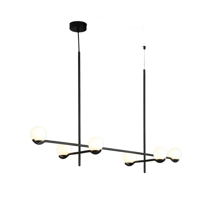 Mobital Constellation Pendant Lamp White Glass Matte Black Frame ALP-CONS-MBLA-