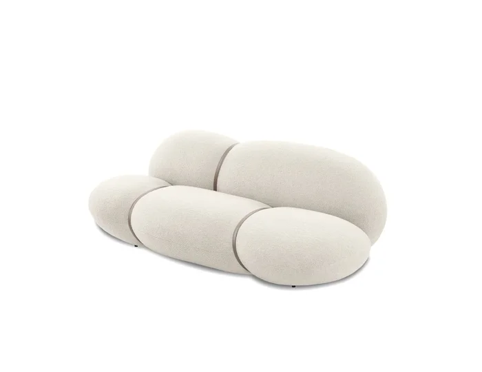 Mobital Cumulus Sofa Cream Boucle Fabric SOF-CUMU-CRBO-