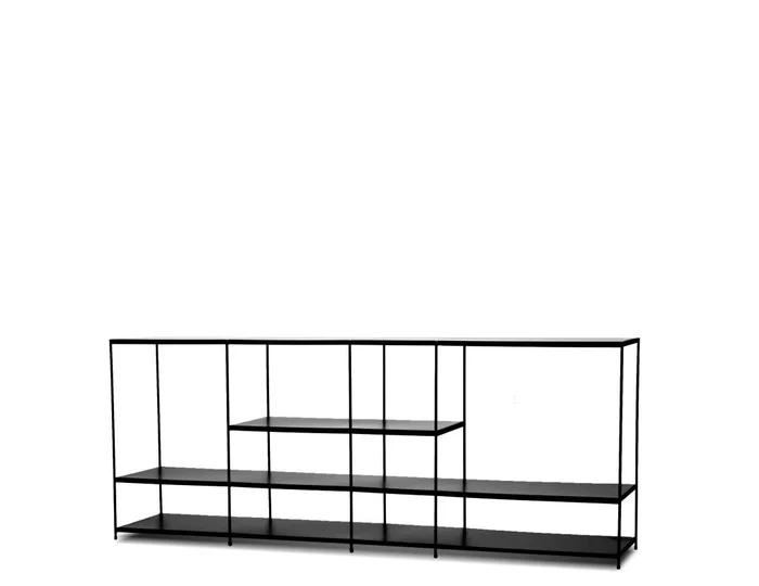Mobital Etta Large Buffet Black Large Black Powder Coated Steel Frame DBU-ETTA-BLAC-METAL