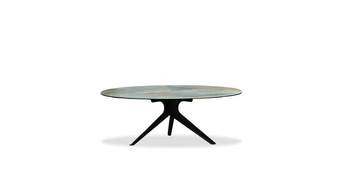 Mobital Isola Low Coffee Table Verderame Ceramic Top WCO-ISOL-VERD-LOW