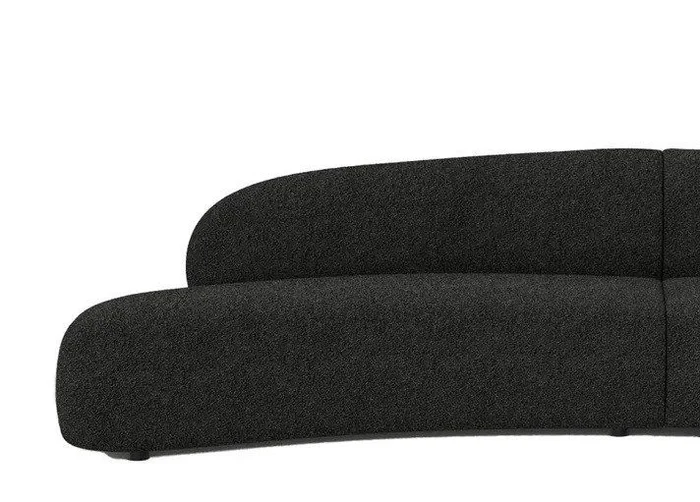 Mobital Moritz 2 Seater No Arm LSF Licorice Boucle Fabric SEC-MORI-LICO-2SEAL