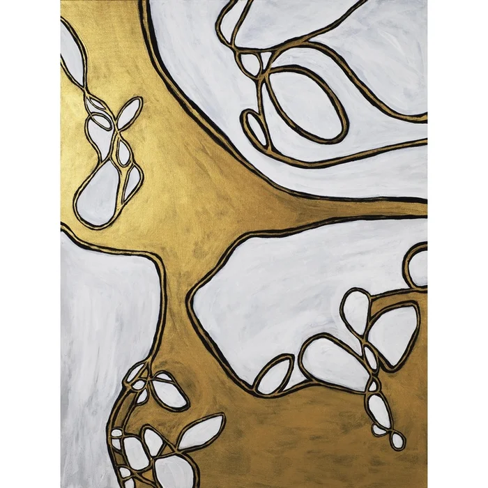 Mocha Latte -gold – 1 Giant Art 72×54 Wall Art|uvre dart murale Giant Art Mocha Latte -gold – 1 72×54