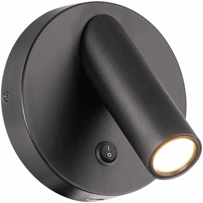 Modern Forms BL-46305-BK Aspire Contemporary Black LED Lighting Wall Sconce