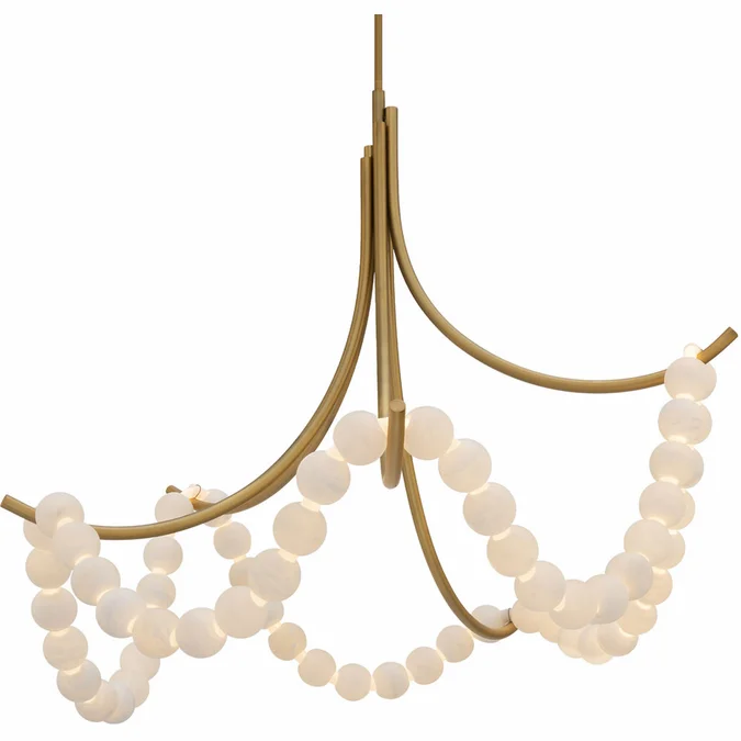 Modern Forms PD-50446-AB Parel Modern Aged Brass LED Chandelier Lighting