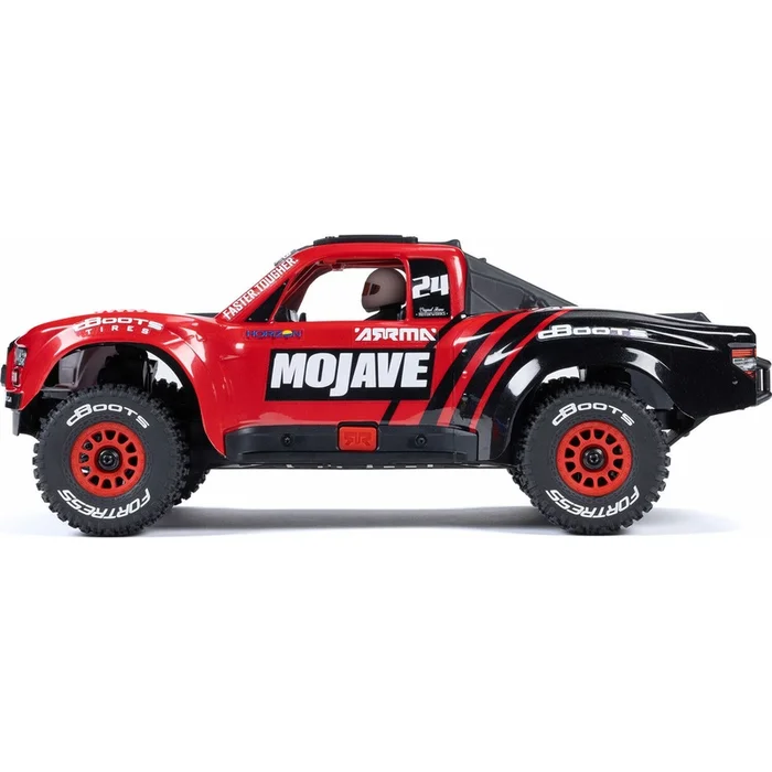 MOJAVE GROM MEGA 380 Brushed 4X4 Small Scale Desert Truck RTR with Battery & Charger, Red/Black