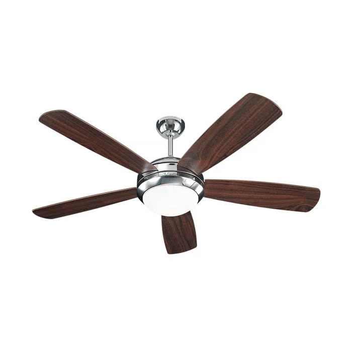 Monte Carlo 52″ Discus Ceiling Fan – Polished Nickel w/Matte Opal – 5DI52PND