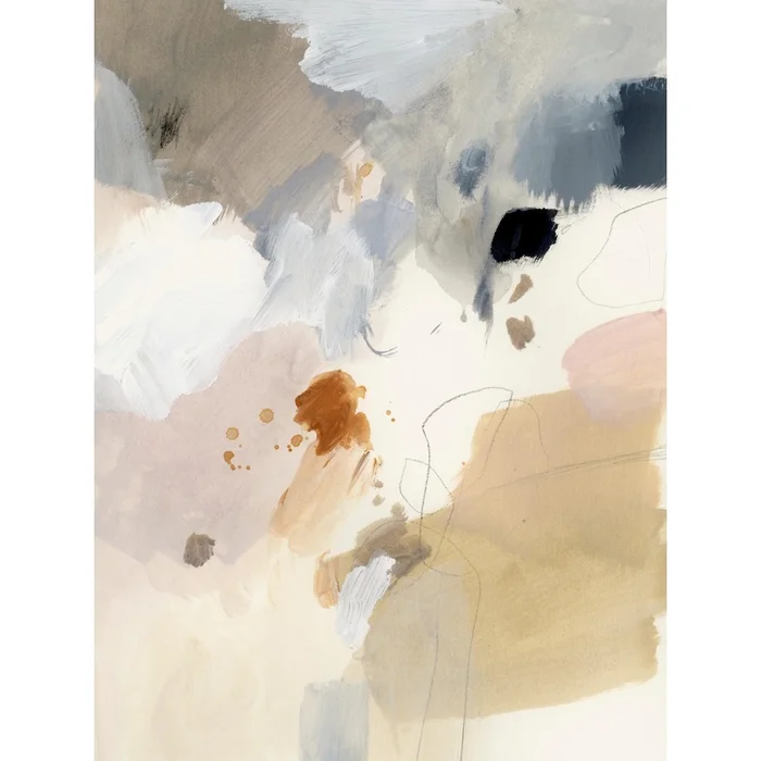 Neutral Scrawl I Giant Art 72×54 Wall Art|uvre dart murale Giant Art Neutral Scrawl I 72×54