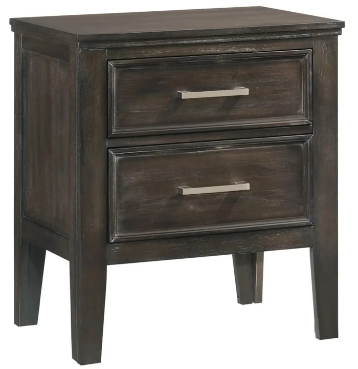 New Classic Furniture Andover 2 Drawer Nightstand in Nutmeg B677B-040 PROMO