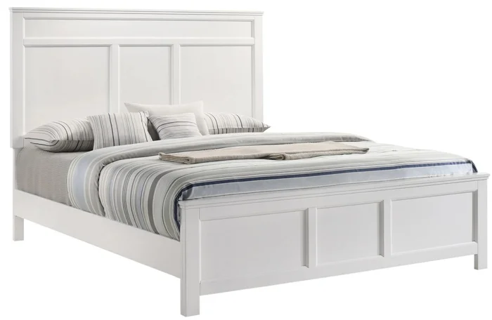 New Classic Furniture Andover King Bed in White