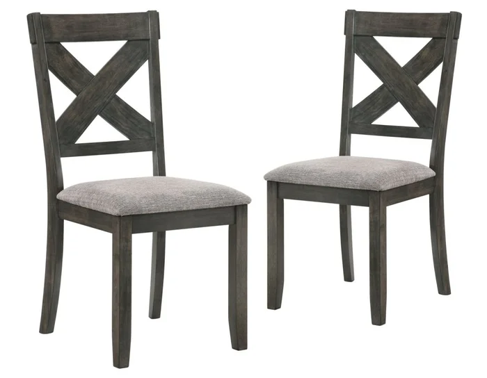 New Classic Furniture Gulliver Side Chair in Rustic Brown (Set of 2) PROMO