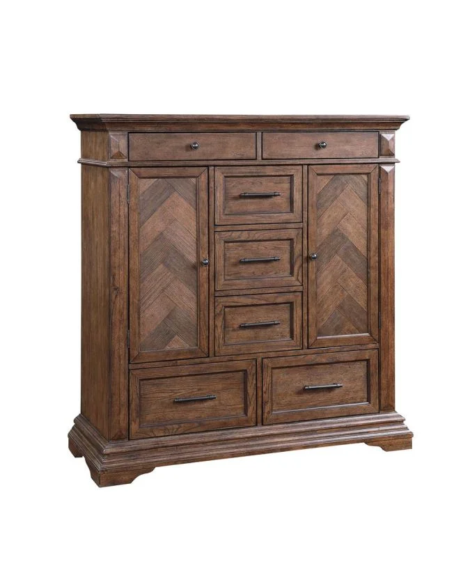 New Classic Furniture Mar Vista Door Chest in Brushed Walnut B658-075 PROMO