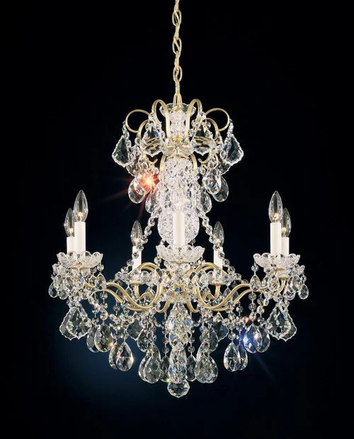 New Orleans 7 Light 120V Chandelier in Heirloom Bronze with Heritage Handcut Crystal (168|3656-76H)