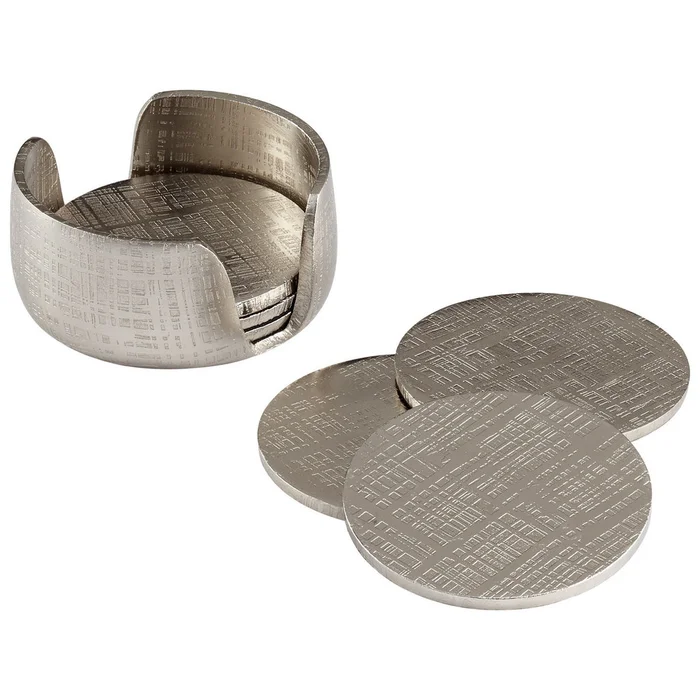 Nickel Coasters Nickel By Cyan Design