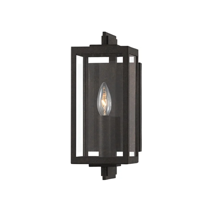 Nico Wall Sconce 1-Light Outdoor LED in French Iron 5L x 5W x 12.5H