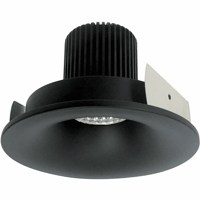 Nora NIO-4RNBXBB Iolite Contemporary Black LED 4″ Round Bullnose Down Lighting Insert