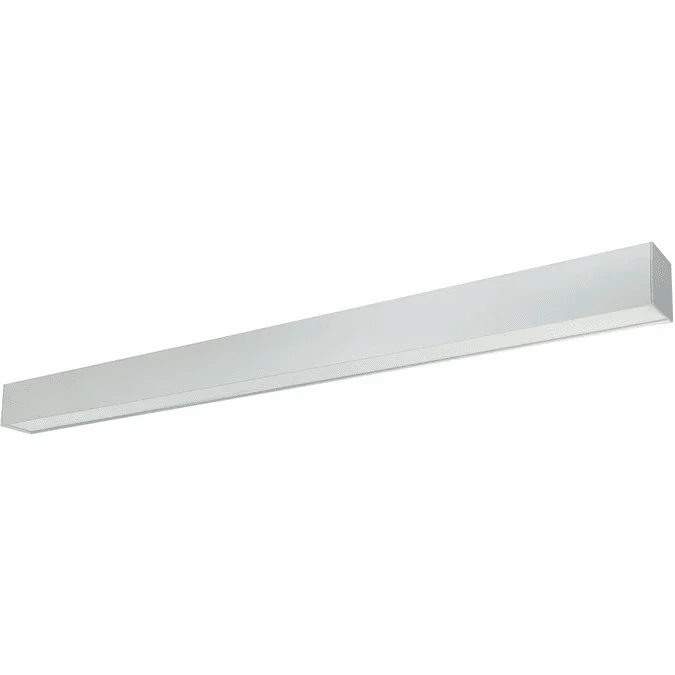 Nora NLUD-8334A L-Line Indirect / Direct Modern Aluminum LED 8ft Linear Pendant Lighting / Vanity Light