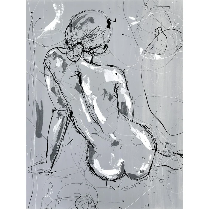 Nude Figure 4 Giant Art 72×54 Wall Art|uvre dart murale Giant Art Nude Figure 4 72×54