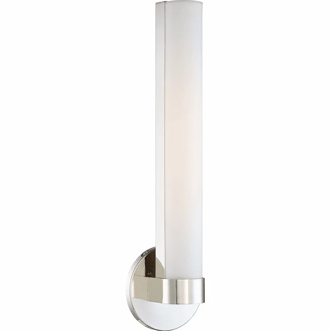 Nuvo 62-723 Bond Contemporary Polished Nickel LED 19.5″ Bath Lighting Sconce