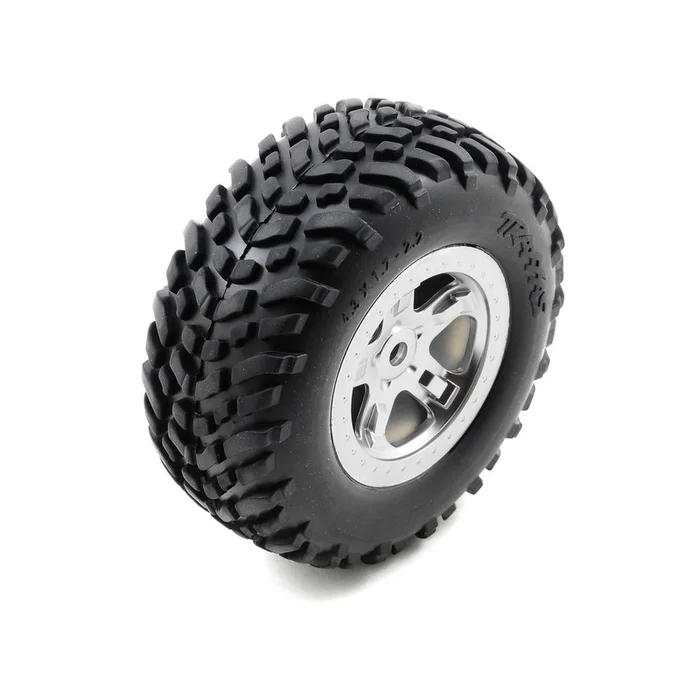 OFR 2.2/3.0 SCT Premounted Tires with Chrome Wheels for Slayer (2) (TRA5973)