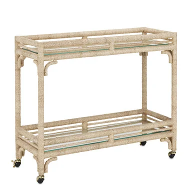 Olisa Collection Bar Cart in Natural Rope (142|3000-0218)