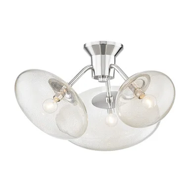 Opera Three Light Semi Flush Mount in Polished Nickel (70|KBS1471603-PN)