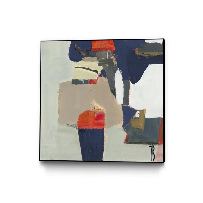 Orange Crush V9 Canvas Framed Black 20×20 Wall Art|uvre dart murale sur toile encadre noire Orange Crush V9 20×20