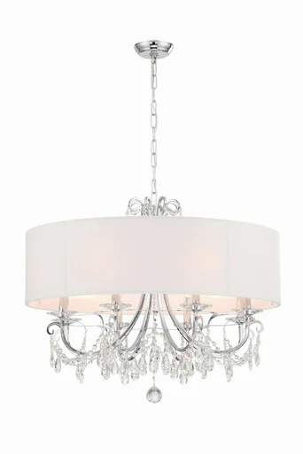 Othello Eight Light Chandelier in Polished Chrome (60|6628-CH-CL-MWP)
