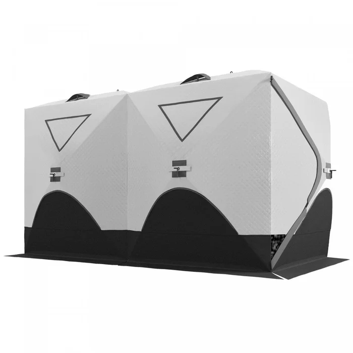 Outsunny 8-person Insulated Ice Fishing Tent, Pop-up, For -22, Grey
