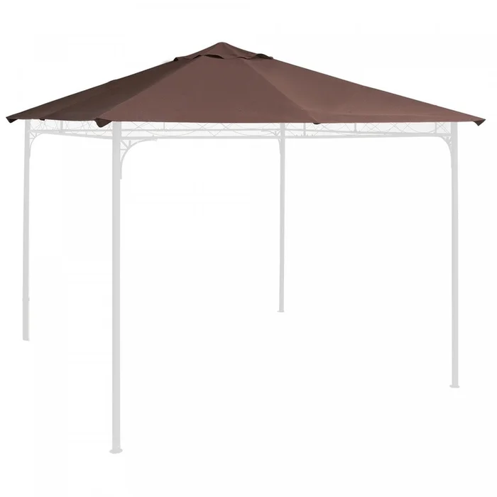 Outsunny 9.8′ X 9.7′ Square Gazebo Canopy Replacement Uv Protected Top Cover Sun Shade Orange|Outsunny 10′ X 10′ Remplacement De L’auvent Du Gazebo Carre Couvercle Superieur Protege Contre Les U