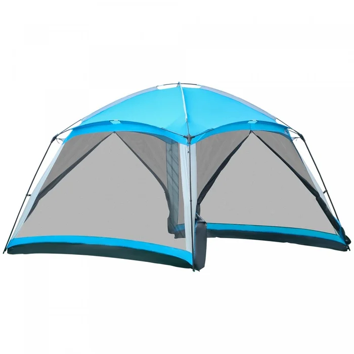 Outsunny Screen House, 8 Person Camping Tent, Dome Tent With Carry Bag And 4 Mesh Walls For Hiking, |Outsunny Tente De Camping Familiale 8 Personnes Tente Dome Avec Sac De Transport 4 Parois En Maille