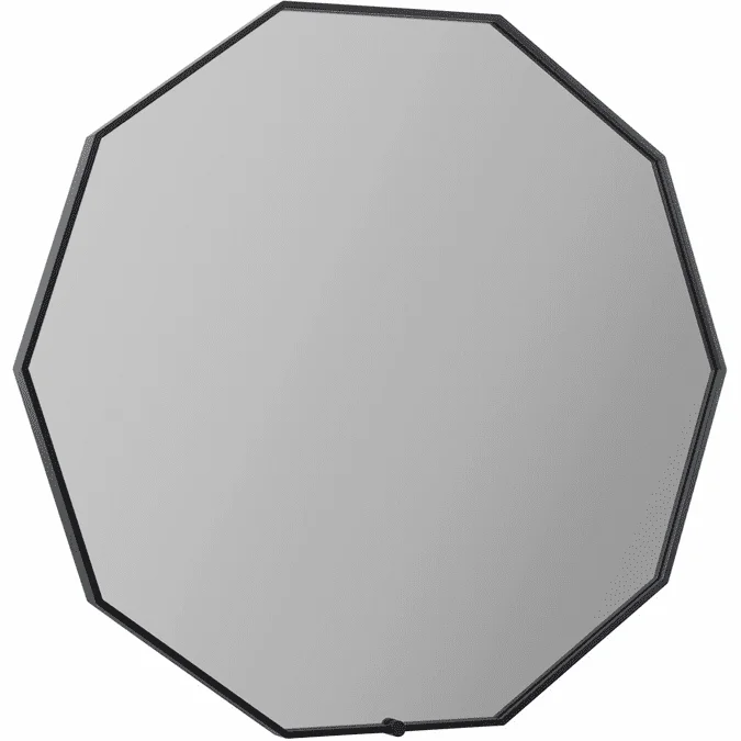 Oxygen 3-1002-15 Deca Modern Black LED Mirror