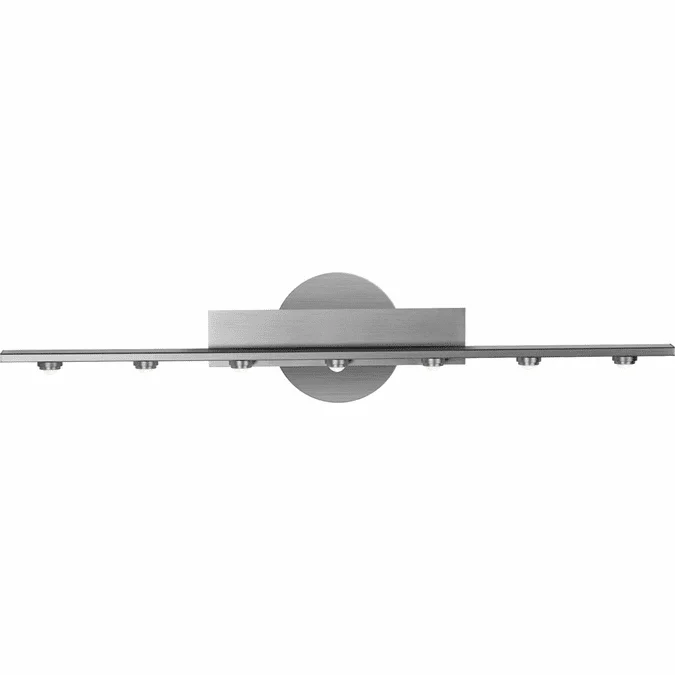 PageOne PW030028-AL Leonardo Modern Brushed Alumnium LED 7-Light Vanity Light Fixture
