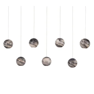 Palatino Collection Seven Light Pendant in Earth with Speckles (142|9000-1068)