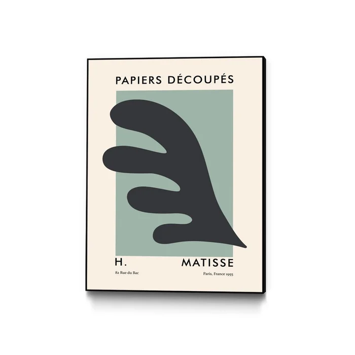 Papiers Dcoups Vi Canvas Framed Black 24×32 Wall Art|uvre dart murale sur toile encadre noire Papiers Dcoups Vi 24×32