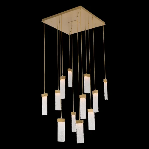 Parallel Glass Square 9pc Multi-Pendant (1289|CHB0042-09-SN-CG-C01-L3)