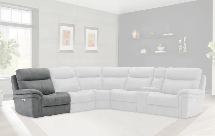 Parker House Mason LAF Chair Recliner Power with USB and Power Headrest in Carbon MMAS#811LPH-CRB PROMO CODE:UNIV10 for 10% Off