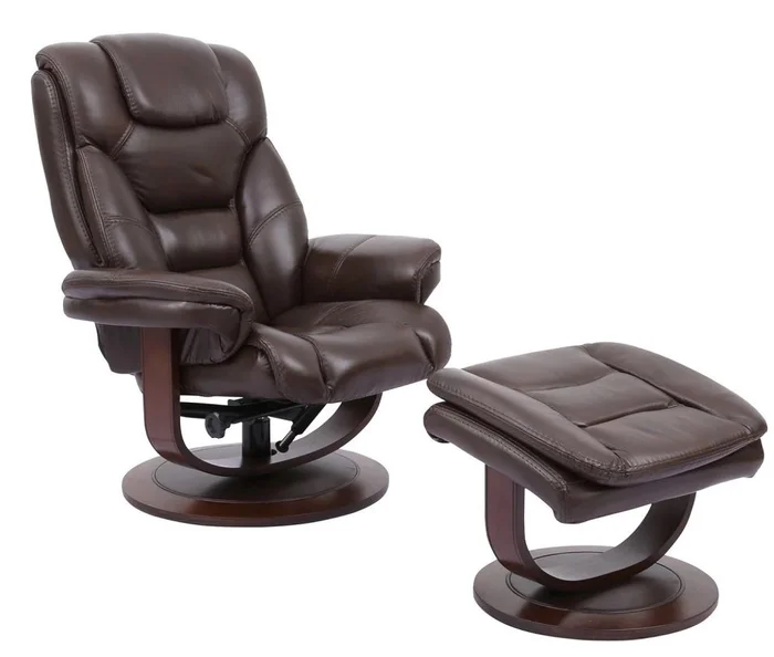 Parker House Monarch Manual Reclining Swivel Chair and Ottoman in Robust CODE:UNIV10 for 10% Off