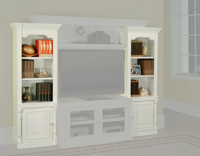 Parker House Premier Alpine Pier Cabinet Sides in White EPAL#250P CLOSEOUT CODE:UNIV10 for 10% Off