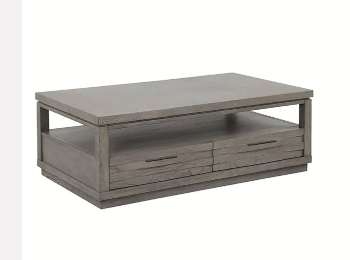 Parker House Pure Modern Rectangular Cocktail Table in Gray PUR#01A CLOSEOUT CODE:UNIV10 for 10% Off