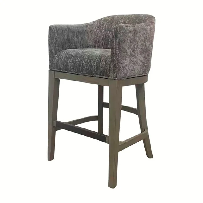 Parker House Pure Modern Upholstered Swivel Barstool in Brown DPUR#2530S PROMO CODE:UNIV10 for 10% Off