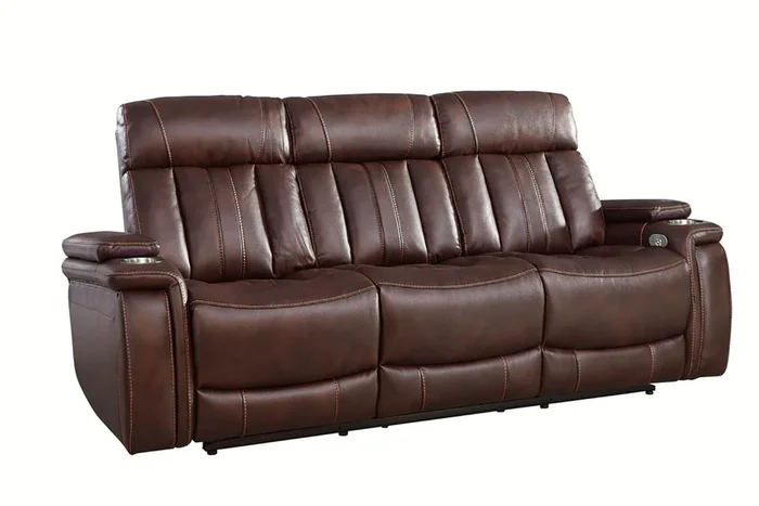 Parker House Royce Power Drop Down Console Sofa in Brown MROY#832PH-FNB PROMO CODE:UNIV10 for 10% Off