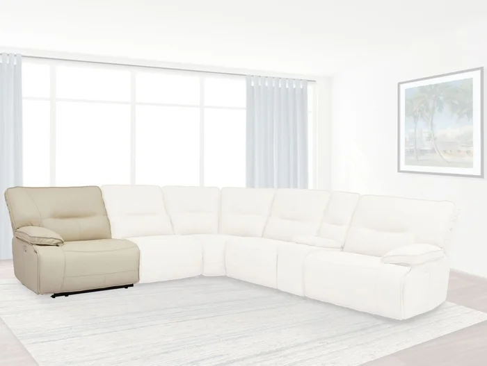 Parker House Spartacus LAF Chair Recliner Power with USB and Power Headrest in Oyster MSPA#811LPH-OYS PROMO CODE:UNIV10 for 10% Off