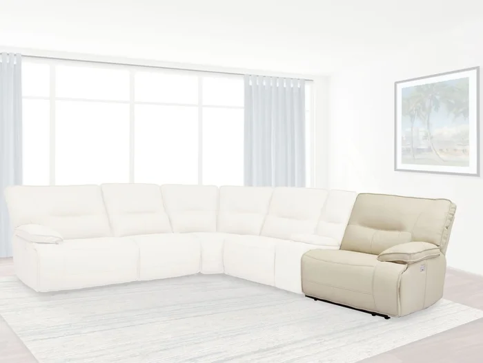 Parker House Spartacus RAF Chair Recliner Power with USB and Power Headrest in Oyster MSPA#811RPH-OYS PROMO CODE:UNIV10 for 10% Off