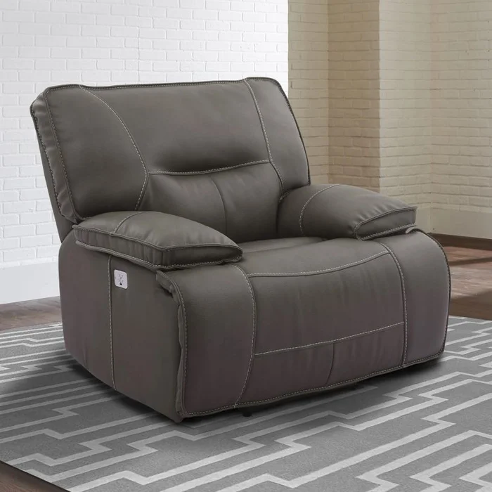 Parker House Spartacus Recliner Power with USB and Power Headrest in Haze MSPA#812PH-HAZ PROMO CODE:UNIV10 for 10% Off